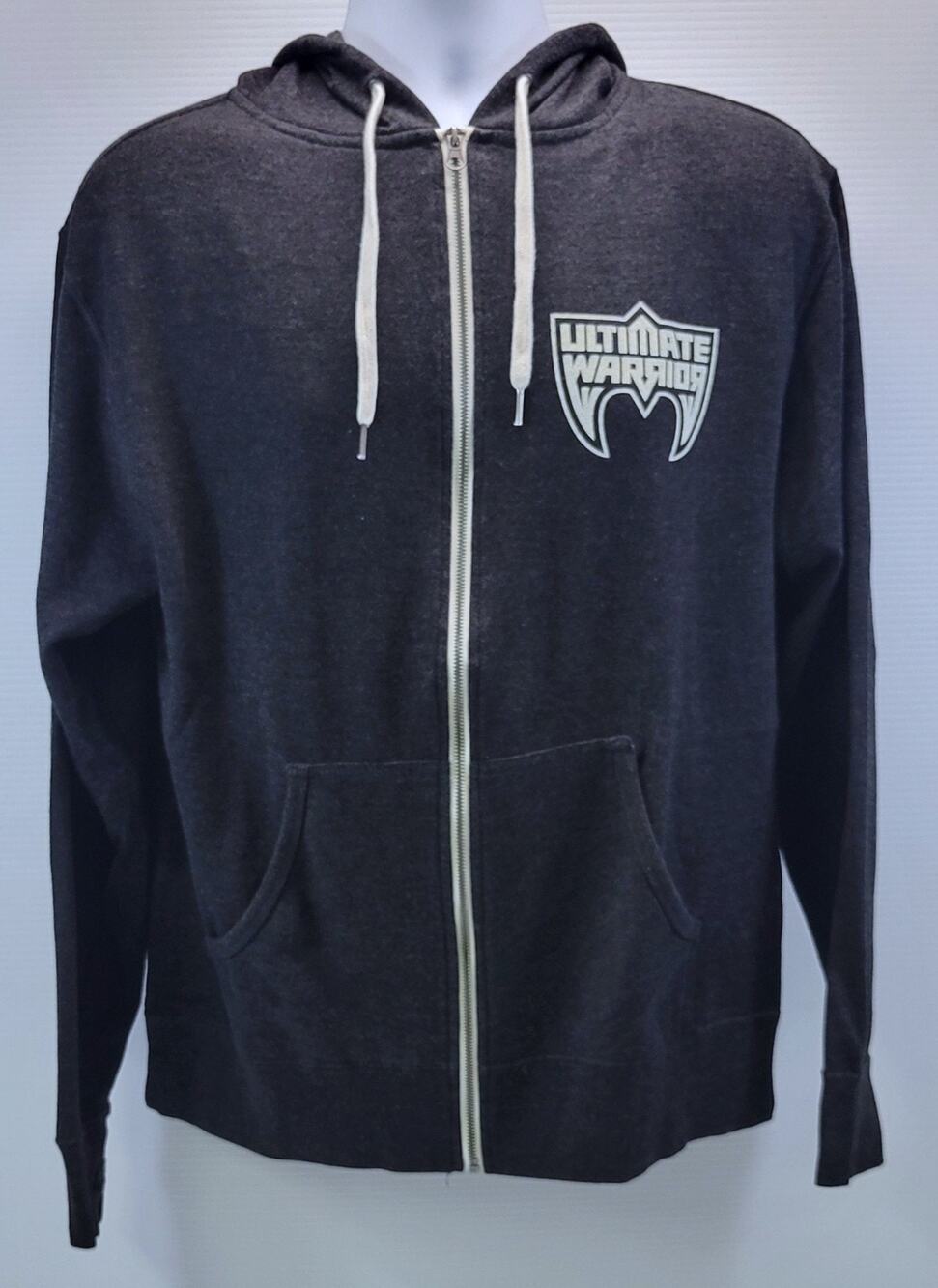 D) Authentic WWE Ultimate Warrior Parts Unknown Full-Zip Hoodie Sweatshirt Large